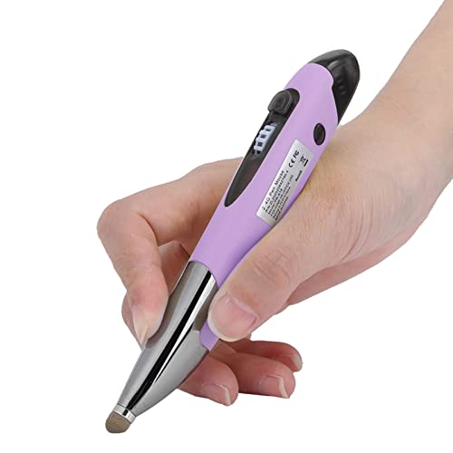 Stylus Pen with Handwriting Function, Capacitive Pen for Note Taking & Drawing, Portable ABS Body with Multi Adapters, Violet - color: Violet
