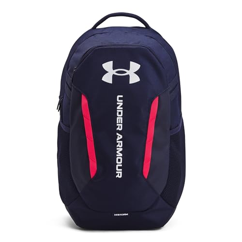 Under Armour Unisex-Adult Hustle 6.0 Backpack, (412) Midnight Navy/Midnight Navy/White, One Size Fits Most - color: (412) Midnight Navy / Midnight Navy / White, size: One Size