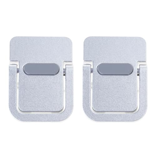 2PCS Foldable Laptop Stand Portable Notebook Holder Adjustable Cooling Bracket for Tablet - color: Silver Single Frame