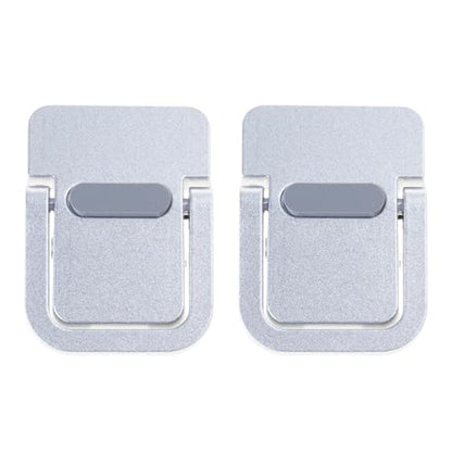 2PCS Foldable Laptop Stand Portable Notebook Holder Adjustable Cooling Bracket for Tablet - color: Silver Single Frame