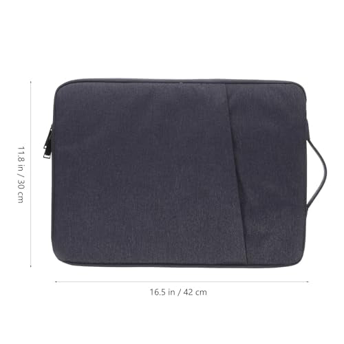 ARTIBETTER Shockproof Laptop Bag 15.6 Inch Sturdy Laptop Carrying Pouch with Tablet Holder Portable Protective Sleeve for Business and Travel Navy Blue
