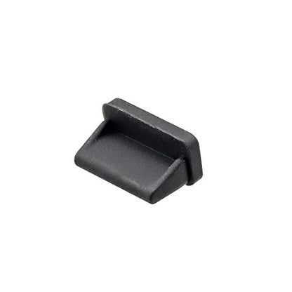 Silicone USB Port Cover Anti Dust Protector, Pack of 20, Black | Female End, 0.5 x 0.3 x 0.24 inch
