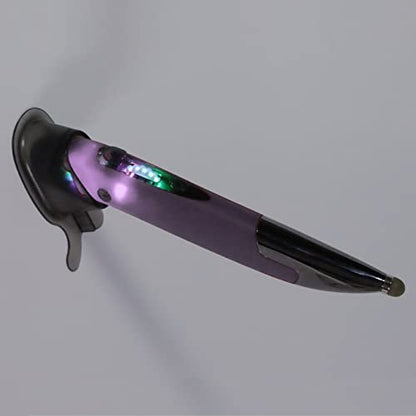 Wireless Pen Mouse, Rechargeable 2.4G Dual Mode Handwriting Stylus with Touch Head for PC Laptop iOS (Purple) - color: Purple
