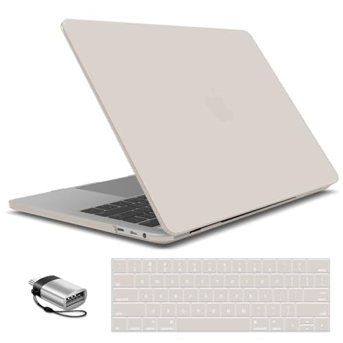 IBENZER Compatible with MacBook Pro 15 Inch Case 2019 2018 2017 2016 A1990 A1707, Hard Shell Case with Keyboard Cover & Type C Adapter for Mac Pro 15 Touch Bar, Rocky Gray, T15RKGY+1TC - color: Rocky Gray, size: For Macbook Pro 15" with Touch Bar A1707&A1