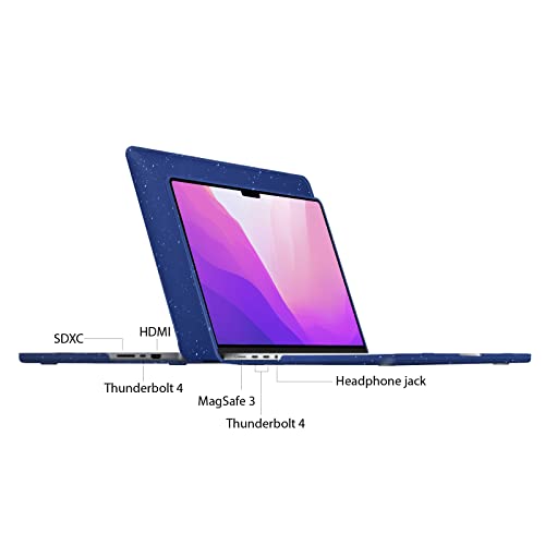 IBENZER Compatible with MacBook Pro 14 Inch Case 2026 2025 2024 2023 2022 M5 M4 M3 M2 M1 A3434 A3112 A3185 A3401 A2918 A2992 A2779 A2442 Mac Pro/Max,HardShellCase&KeyboardCover,StarBlue,T14-S-BL+1 - color: Star Blue, size: For Macbook Pro 14" with Touch I
