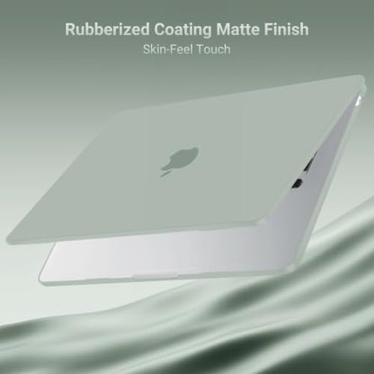 MOSISO Compatible with MacBook Air 15 inch Case M5 M4 M3 M2 2026 2025-2023 | Model A3448 A3241 A3114 A2941, Scratch-Resistant Ultra-Thin Protective Hard Shell Case Cover, Antique Green - color: Antique Green