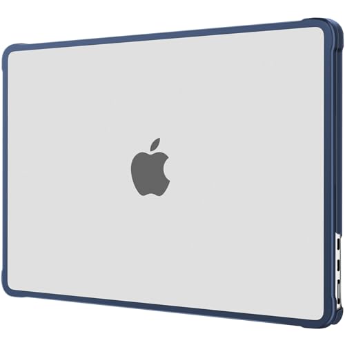 MOSISO Compatible with MacBook Air 13 inch Case M5 2026 M4 M3 M2 2025-2022 | A3449 A3240 A3113 A2681,Seamlessly Closes Reinforced Crack-Resistant Hard Shell for MacBook Air 13.6 inch Case,Midnight Clear - color: Midnight Clear