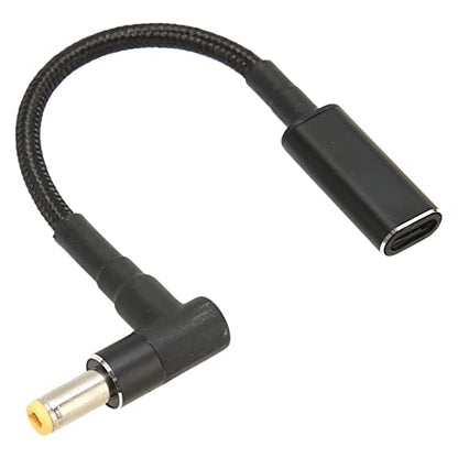Naroote USB C to DC 5.5x2.5mm Adapter 100W Type C to 5.5x2.5mm DC Converter with PD E Chipset, Ideal for Laptop Charging Travel Portable