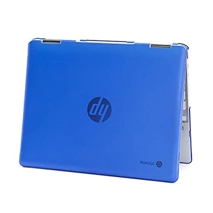 mCover Hard Shell Case Compatible with 2021 12" HP Chromebook x360 12B-CAxxxx Series laptops (NOT Compatible with Other HP Chromebook & Windows laptops) (Blue) - color: Blue