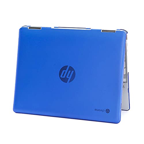 mCover Hard Shell Case Compatible with 2021 12" HP Chromebook x360 12B-CAxxxx Series laptops (NOT Compatible with Other HP Chromebook & Windows laptops) (Blue) - color: Blue
