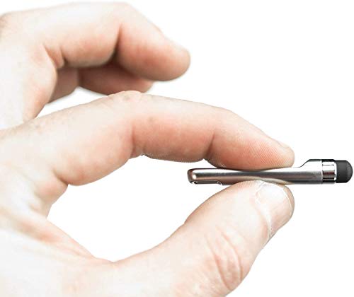 KeySmart NanoStylus – Mini Keyring Stylus Ergonomic, Portable and Precise Keychain Stylus Pen for Touch Screens - color: Silver