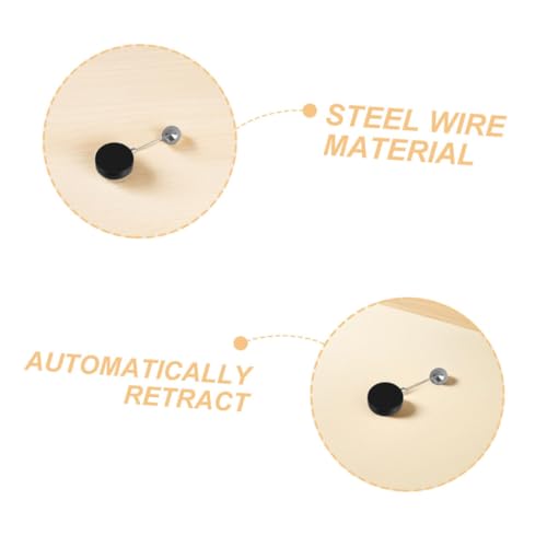 NUOBESTY 2pcs Retractable Steel Cable Lock for Security Anti-Theft Wire Rope for Controllers Laptops and Outdoor Equipment Durable Steel Construction Compact and Portable Design