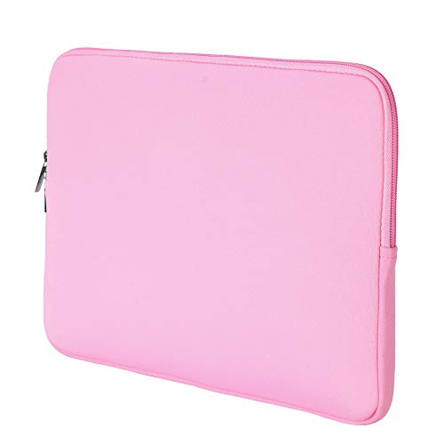 RAINYEAR 13.3 Inch Laptop Sleeve Case Padded Carrying Bag, Pink | Slim Protective Soft Zipper Computer Cover for 13.3 Inch Notebook Computer Chromebook 14 inch MacBook Pro/Max M1 M2 M3 M4 M5 - color: Pink, size: 13"-13.3"