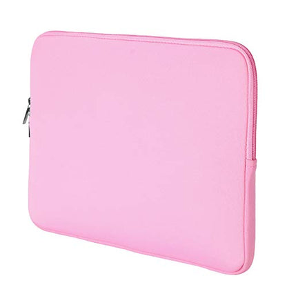 RAINYEAR 13.3 Inch Laptop Sleeve Case Padded Carrying Bag, Pink | Slim Protective Soft Zipper Computer Cover for 13.3 Inch Notebook Computer Chromebook 14 inch MacBook Pro/Max M1 M2 M3 M4 M5 - color: Pink, size: 13"-13.3"