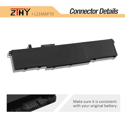 L21L6P70 L21M6P70 Laptop Battery Replacement for Lenovo ThinkPad P16 Gen 1 | ThinkPad P16 Gen 2 (Type 21FA, 21FB) Series L21C6P70 L21D6P70 SB10W51995 SB10W51994 11.52V 94Wh 6-Cell