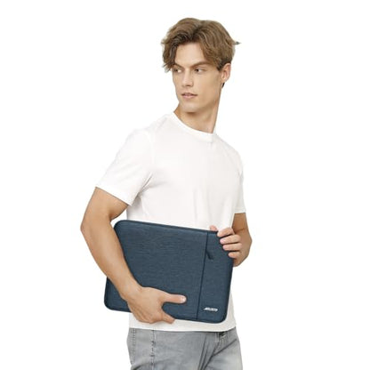 MOSISO Laptop Case 13 inch, Laptop Sleeve Bag with Pocket | Compatible with MacBook Neo A3404 2026/Air/Pro 13 M5/M4/M3/M2/M1 2026-2016, Polyester Vertical Computer Bag, Haze Blue - color: Haze Blue, size: 13 inch
