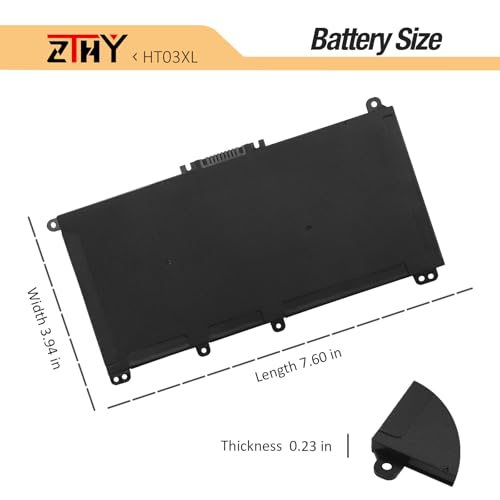 HT03XL Battery Replacement for HP Pavilion 14-CE 14-CF 14-CK 14-CM 14-DF | 14-DH 14-DQ 14Q-CY 14S-CF 14S-DQ 14-FQ 15-CS 15-CW 15-DA 15-DW 14-ce0xxx 14-cf0xxx 14-cm0xxx 14-dh0xxx 14-dk0xxx 14-dq0xxx - size: 7.68*4.13*0.2 inch HT03XL