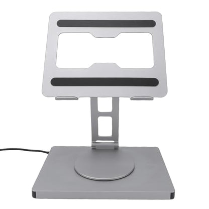 LICAEVEY Laptop Docking Station, 10 in 1 USB C Hub with 100W PD Charging 4K Gigabit Ethernet, Foldable Stand for 16 Inch Laptops
