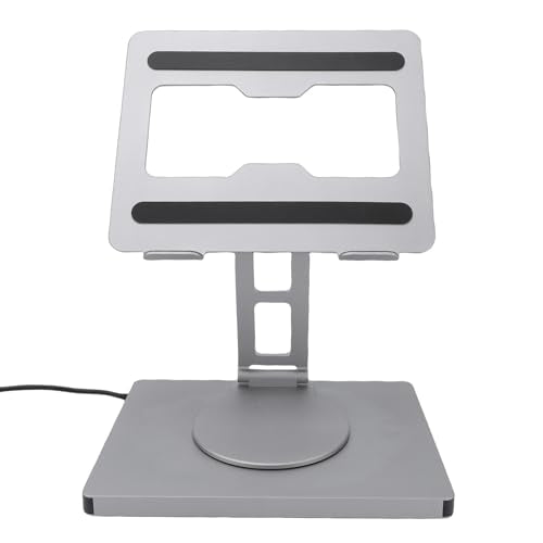 Yoidesu Laptop Docking Station Stand, 10 in 1 USB C Hub with 100W PD Charging 4K 2 USB 3.0 Gigabit Ethernet, for Most 16 Inch Laptops