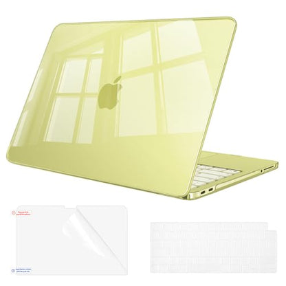 Fintie Case for MacBook Neo 13 Inch with Keyboard Skin & Screen Protector | 2026 A3404, Snap-On Design, Slim Fit, Hard Shell Cover, Crystal Citrus - color: Crystal Citrus