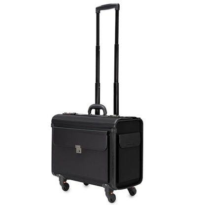 Alpine Swiss Wheeled Briefcase | Rolling Briefcase Locking Telescopic Handle 4 Replaceable Wheels | Pilot Lawyer Litigator Attache Case | 17” Laptop Compartment | Dual Combo Locks | Organizer Pockets