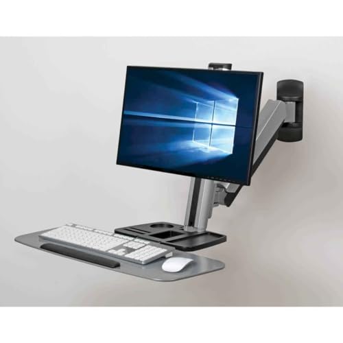 Tripp Lite Wall Mount for Sit Stand Desktop Workstation Height-Adjustable Standing Desk, Single Display (WWSS1332W) - style: Wall-Mounted