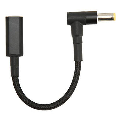 Naroote USB C to DC 5.5x2.5mm Adapter 100W Type C to 5.5x2.5mm DC Converter with PD E Chipset, Ideal for Laptop Charging Travel Portable
