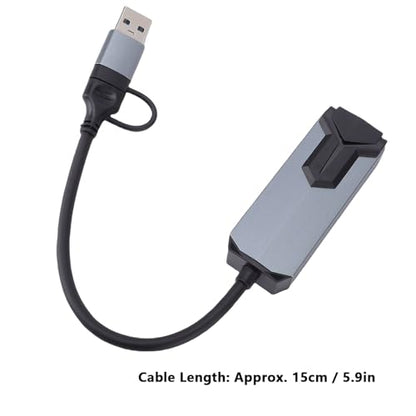 USB C to Ethernet Adapter, 2.5Gbps RJ45 Network Adapter with Aluminum Shell for OS X iOS 3 4 5 Devices