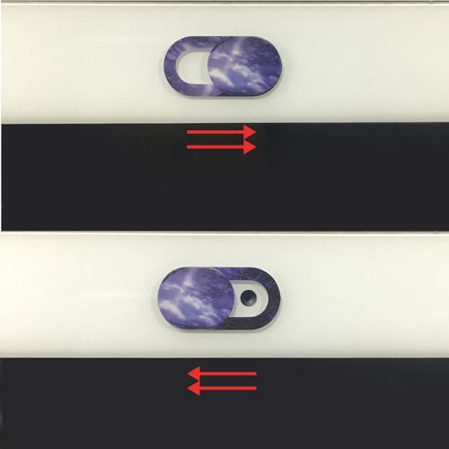 TENOC Webcam Cover, Camera Privacy Cover Slide for Laptop/Cell Phone/iPad/PC/Tablet, Protect Your Privacy and Security, 5 Pcs, Marble - color: Marble