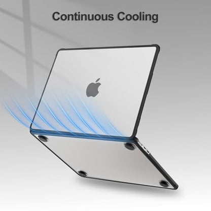 MOSISO Compatible with MacBook Air 13 inch Case M5 2026 M4 M3 M2 2025-2022 | A3449 A3240 A3113 A2681,Seamlessly Closes Reinforced Crack-Resistant Hard Shell for MacBook Air 13.6 inch Case, Black - color: Black