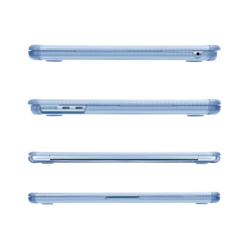 MOSISO Compatible with MacBook Air 13 inch Case M5 2026 M4 M3 M2 2025-2022 | A3449 A3240 A3113 A2681, 3 in 1 Kit Crack-Resistant Heavy Duty Protective Hard Shell Case Cover with TPU Bumper, Sky Blue - color: Sky Blue