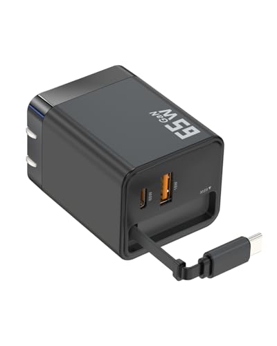 USB-C GaN Charger 8 in 1 Charging Station Dual 140W PD PPS Port+Dual 100W PD Port for Multiple Electronics Devices,Laptop Wall Charger Compatible with MacBook/iPhone 16/iPad (65W)