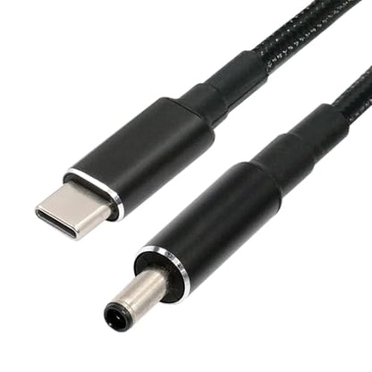 USB-C 100W 20V Input to DC 4.5 * 3.0mm PD Power 65W Output Charge Cable Support QC PD Type-C Compatible with DELL-Laptop (1.8m) - style: 4.5x3.0mm DE