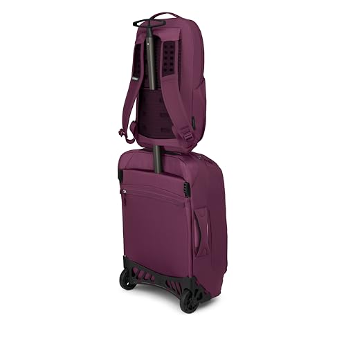 Osprey Ozone Slim Pack - Lightweight Laptop Backpack with AirScape Suspension, Water Bottle Pockets & Slim Travel Design - Fits Most 16" Laptops - Personal Item or Carry-On Compatible, Moody Burgundy - color: Moody Burgundy