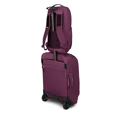 Osprey Ozone Slim Pack - Lightweight Laptop Backpack with AirScape Suspension, Water Bottle Pockets & Slim Travel Design - Fits Most 16" Laptops - Personal Item or Carry-On Compatible, Moody Burgundy - color: Moody Burgundy