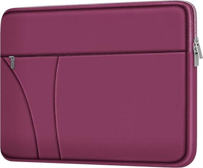 Laptop Sleeve Case 14 inch, Traveling Laptop Cover with Zippered Pocket, Shockproof Protective Carrying Briefcase Computer Bag for 14" MacBook Air/Pro, HP, Dell, Lenovo, Acer, Rose Red - color: Rose Red, size: 14 inch