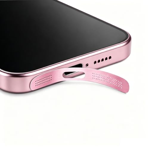 MysticHome for iPhone 17/16 Accessories, 5 Pcs Cell Phone Speaker Anti-Dust Plugs, 1 Pcs USB C Dust Plug, Compatible with Speaker Dust Cover,Pink - color: Pink