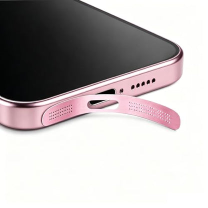 MysticHome for iPhone 17/16 Accessories, 5 Pcs Cell Phone Speaker Anti-Dust Plugs, 1 Pcs USB C Dust Plug, Compatible with Speaker Dust Cover,Pink - color: Pink