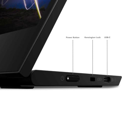 Lenovo ThinkVision M15 15.6" Full HD WLED LCD Monitor - 16:9 - Raven Black