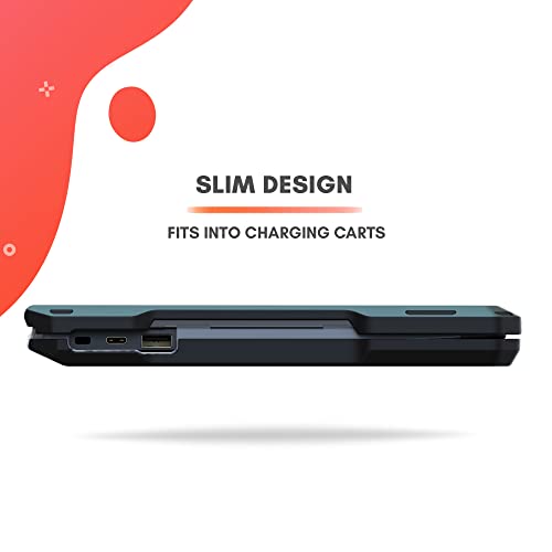UZBL Case for HP Chromebook x360 11 G4 Education Edition, Clear Rugged Protective Hard Shell Case Cover, Classroom and Student-Proof Protection