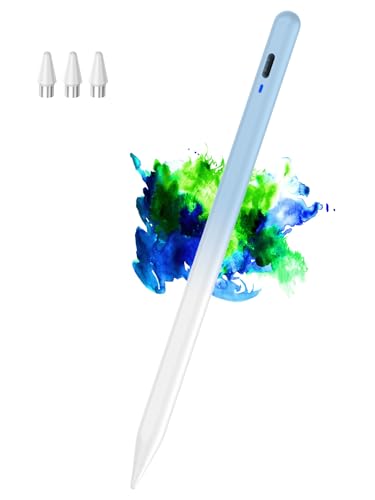Stylus Pen for Android/Samsung A9/A9+, CMARS Rechargeable Fine Point Stylus for Switch 2/Samsung/Galaxy/iPhone/Huawei/Vivo/Oppo/XiaoMi/Honor, Tablet Pens for Touch screen with Magnetic - Gradient Blue - color: Gradient Blue
