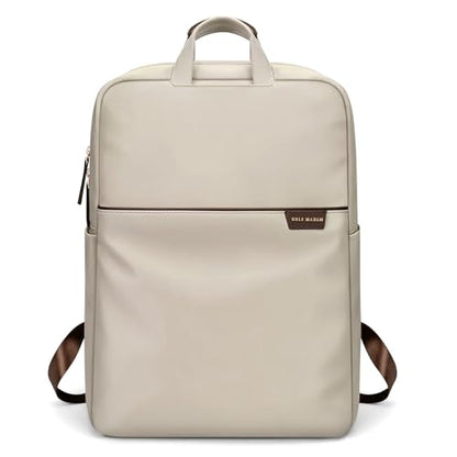 GOLF SUPAGS Travel Laptop Backpack for Women Anti Theft Slim Durable College Bookbag Business Computer Bag Fit 13.3Inch Notebook (Apricot, 13.3Inch) - color: Apricot, size: 13.3 Inch