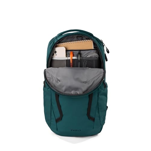 The North Face Vault Everyday Laptop Backpack | Commuter Travel Bag with Water-Repellent Finish, Spacious Main Compartment, Deep Nori-TNF Black, OS - color: Deep Nori-tnf Black