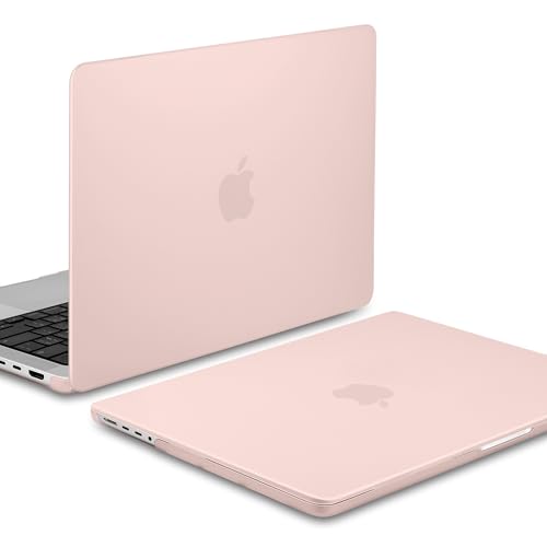MEEgoodo for M5 MacBook Pro 16 inch Case 2026 2024 2023 2021 (Fit Model A3429/A3428/A3403/A3186/A2991/A2780/A2485) M5 M4 M3 M2 M1 Pro/Max, Laptop Case with Keyboard & Webcam Cover, Pink - color: Pink