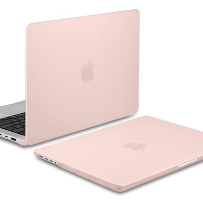 MEEgoodo for M5 MacBook Pro 16 inch Case 2026 2024 2023 2021 (Fit Model A3429/A3428/A3403/A3186/A2991/A2780/A2485) M5 M4 M3 M2 M1 Pro/Max, Laptop Case with Keyboard & Webcam Cover, Pink - color: Pink