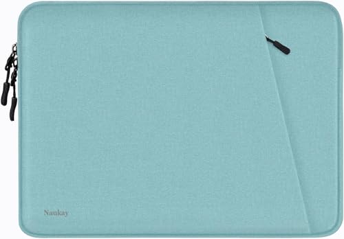 Laptop Sleeve 14 inch, Shockproof Protective Computer Cover with Accessories Pocket, Portable Laptop Case Compatible for 14 inch MacBook Air/Pro, Dell, HP, Acer, Asus, Lenovo, Light Blue - color: Light Blue, size: 14 inch