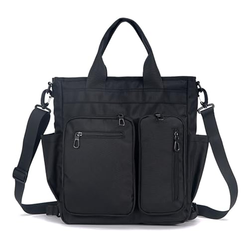mygreen Tokyo Tote Messenger Backpack Convertible Tote Bag and Backpack, Fits 15.6" Laptop - color: Black-1688