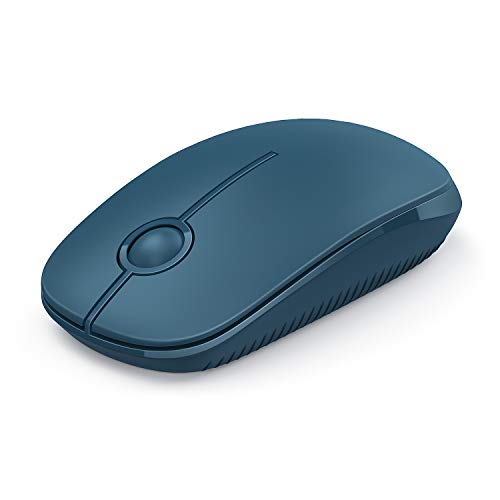VssoPlor Wireless Mouse, 2.4G Slim Portable Computer Laptop Mouse with Nano Receiver Quiet Silent Optical Mice for Notebook, PC, Laptop, Computer-Sapphire Blue - color: Sapphire Blue