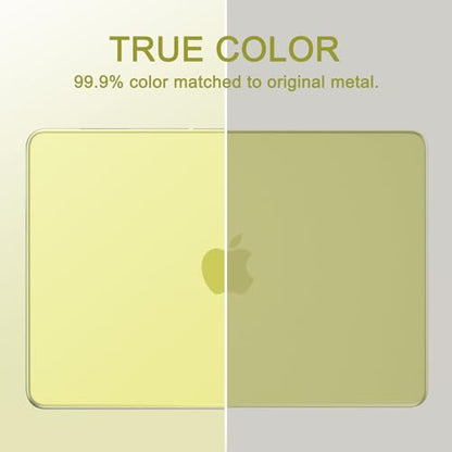 AKIT MacBook Neo 13 inch Case 2026 (A18 Pro, A3404), Citrus Clear | Bare-Metal Feel Hard Shell, 2 Keyboard Cover & Screen Protector, Precise Fit Official, Anti-Scratch & Fingerprint Free - color: Citrus Clear