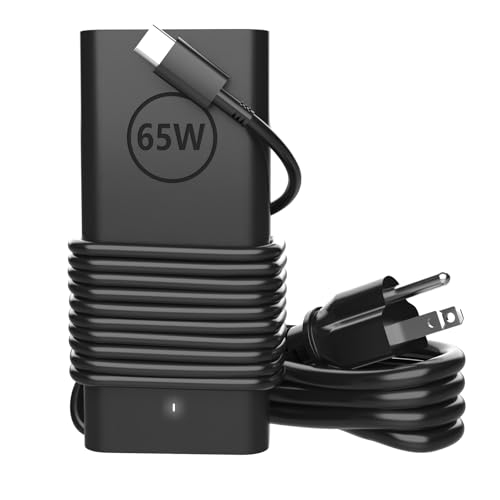 60W 65W USB C Laptop Charger fits for Dell Latitude/XPS 13/ Chromebook | for Dell Latitude 5550 5540 5420 5450 3550 7420 3540 3450 5520 7440 7430 5530 5430 e5440 Computer Type C AC Power Cord - color: Dark Black